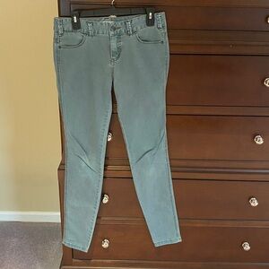 Free People Light Blue/green Denim Jeans